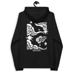 Sweat à capuche écologique "Nuances Célestes" unisexe