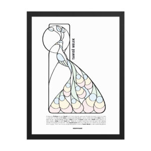 Affiche Encadrée - Tawisê Melek ( Malek Taus - l'ange paon - roi paon )
